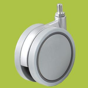 China China supplier double wheel casters M8 thread stem wholesale
