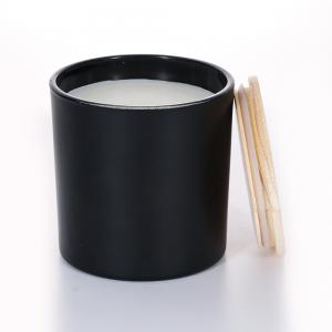 China Customised Oem Luxury Big Soy Wax Luxury Glass Aromatherapy Perfume Woodwick Scented Candle Holder Jars For Woman Gift S wholesale