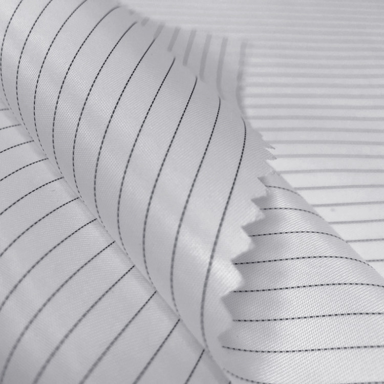110GSM Anti Static Polyester Carbon ESD Clothing Material