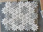 Artificial Hexagon White Carrara Marble Tiles , Hotel White Carrara Hexagon Tile