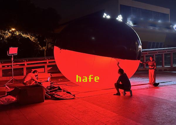Air Filled Or Helium-Filled Ellipse Shaped Led RGBW Balloon Light For Film DMX