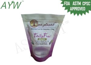 China Biodegradable Stand Up Pouches , Stand Zip Lock Pouch For Non Refrigerated Products wholesale
