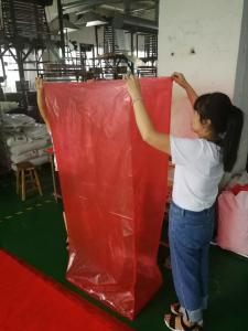 China Biodegradable Heavy Duty Clear Plastic Bags Red Color Offset Printing wholesale