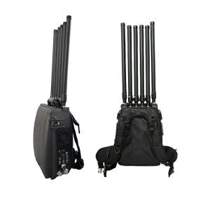 China 50W 70W Backpack Drone Jammer 400MHz 800MHz 1.2G 2.4G 5.2G 5.8G Anti FPV wholesale