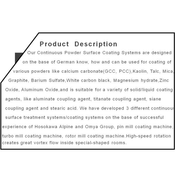 Surface Coated Machine Modification Machine 45 - 5 Micron Ultra Superfine Powder