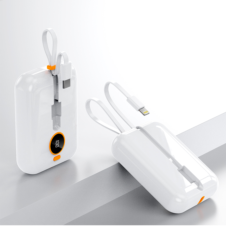 Type C Output Interface Portable 10000mAh Power Bank for Outdoor Charging and Devices