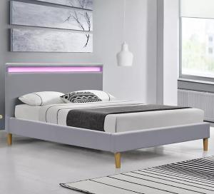 China Stanlake Grey Light Up Bed Frame With Headboard 140x200cm 160x200cm 180x200cm wholesale