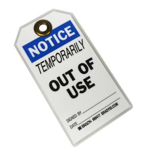 China Custom Plastic Tag White Rectangle PVC Safety Tag wholesale