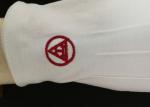 Light Weight Cotton Parade Gloves Customized Embroidery Logo Non Toxic Material