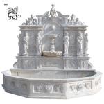 Marble Wall Fountains Italian Glorious Lion Head And Figure Relief Stone Garden