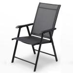 Outdoor Cafe Garden Balcony Patio Beach Metal Iron Folding Armchair with Mail