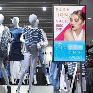 China 43 Inch Tft Lcd Screen Vesa Standard Digital Signage Window Facing Display Advertising For Business wholesale