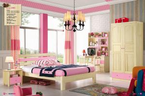 China kids pine bed room set furniture,#1003 on sale