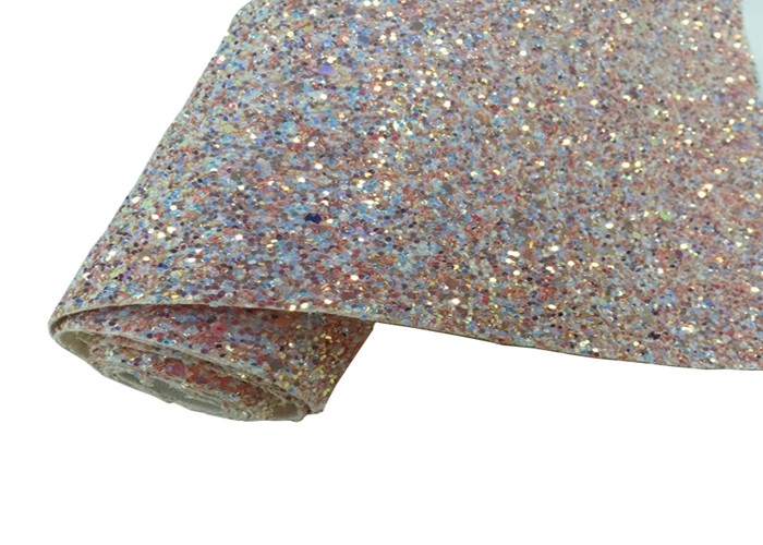 Elastic Fabric Backing Silver Glitter Fabric Soft And Sparkle Material