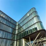 Anodized Construction Structural Glass Curtain Wall Facade Spider Glass Exterior