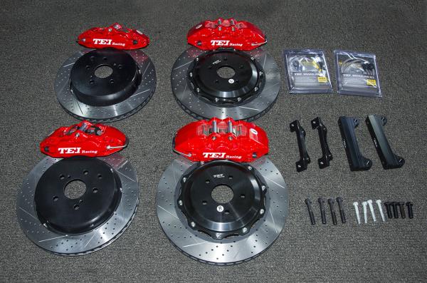 TEI Racing BBK P60S 6 Piston BBK Brake Kit For Toyota Highlander 18 Inch Wheel