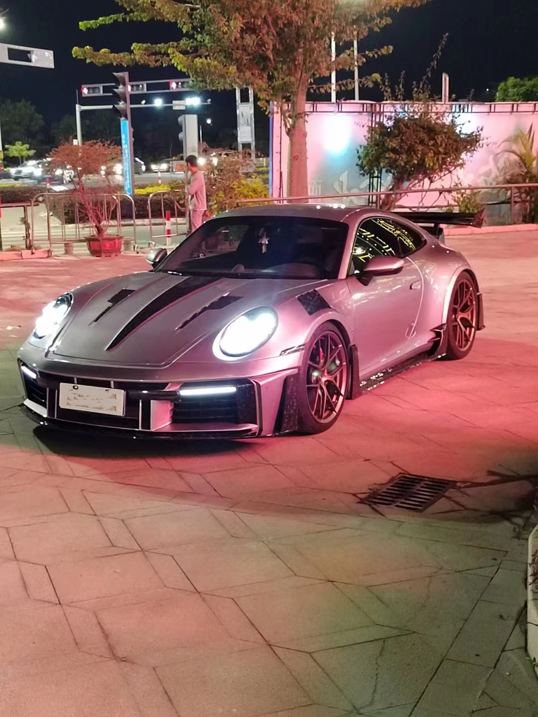 For Porsche 911 992 Carbon Fiber Body Kit 992 Upgraded MIW-style Front and Rear Bumper Spoiler Hood Wide-body Kit