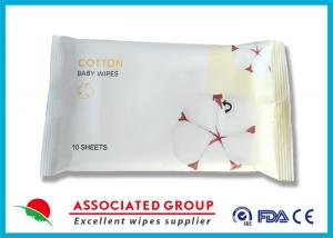 China Organic Natural Cotton Baby Wipes Biodegradable Fiber Superior Absorption wholesale