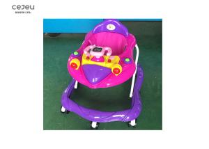 China Purple Rocket Deisgn Baby Foldable Walker With Steering Wheels For 13 Months wholesale