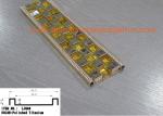 Decorative Metal Mosaic Tile Trim , Mirror Ceramic Listello Mosaic Tile Borders