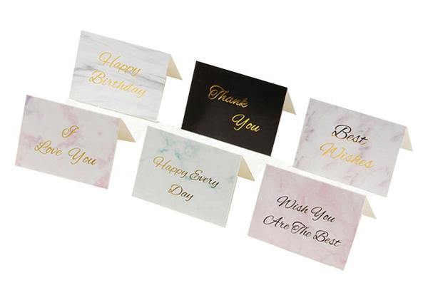 Anniversary Recycled Paper Greeting Cards , Valentines Love Recycled Blank Cards