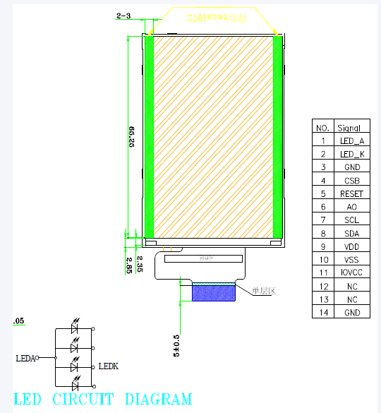 2.8 Inch LCD Touch Screen Module with 240x320 Dots Matrix 65K Colors
