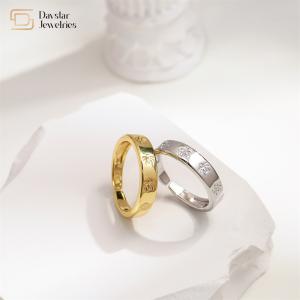 China Custom Jewelry 18k Gold Plated Rings Women Men Adjustable Ant Insect Engraved wholesale