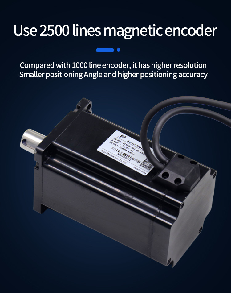 Waterproof 5.6Nm High Torque DC Servo Motor 24v 80mm Diameter