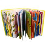 7inch Waterproof Hard Board Book Printing Service On Demand For Kids Cognitive