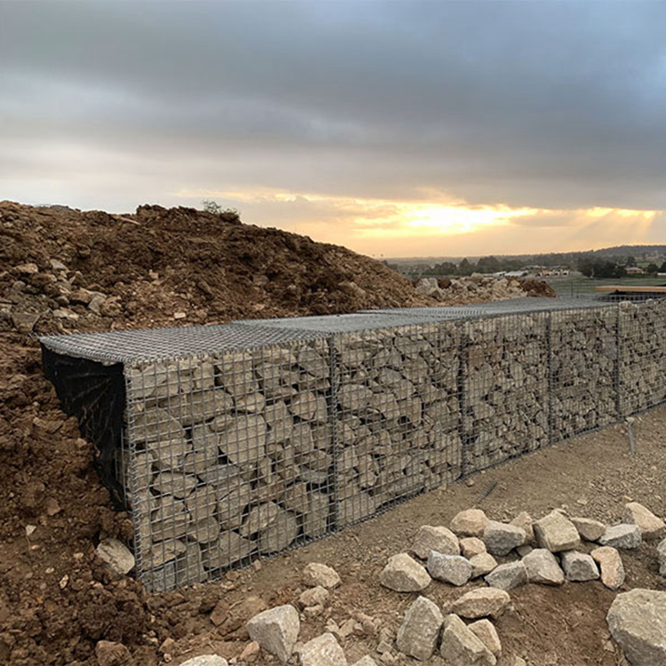 Hot Dipped Galvanized 4mm Welded Wire Mesh Gabion Box for Retaining Wall