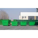 6 Cbm Outdoor Stackable Metal Bins Industrial Waste Chain Lift Bins Opten Top
