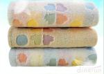 Flannel Face Cloth / Embroidered Face Towels With Jacquard Logo