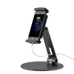 Portable Adjustable Stand Holder Alarm Display Stand For 4'' - 14'' IPad Phones