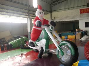 China Inflatable Outdoor Christmas Decorations / Giant Inflatable Santa Claus wholesale
