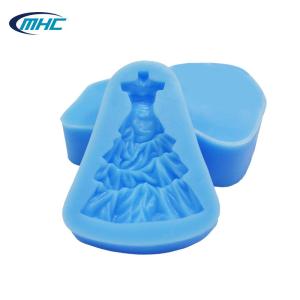 China Silicone Baking Utensils Handmade Diy Sustainable Dress Shape Cake Decorating Silicone Mold wholesale
