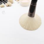 Wood Handle Black 14Pcs Private Label Makeup Brush Set 19.6*1.7cm