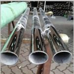 Satin Finish Stainless Steel Pipe 2500mm Decorative 304 Round Welded For