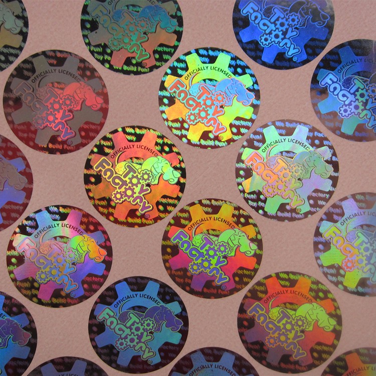 Round Shape Security Hologram Stickers , Genuine Hologram Stickers