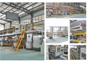 China 5 Layer Corrugated Cardboard Production Line , 80KW Packaging Box Manufacturing Machine wholesale