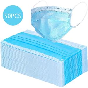 China 3 Layer Protective Gauze Mask 50 pcs Highly Breathable Non Woven Fabric wholesale