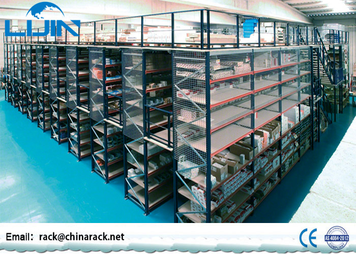 Medium - Duty Attic Rack Supported Mezzanine Floor For Warehouse / Factory