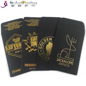 China OEM Envelope Printing Services Shatter Black Gold Oil Wax Extract Coin Envelopes 2.25 X 3.5 Inch wholesale
