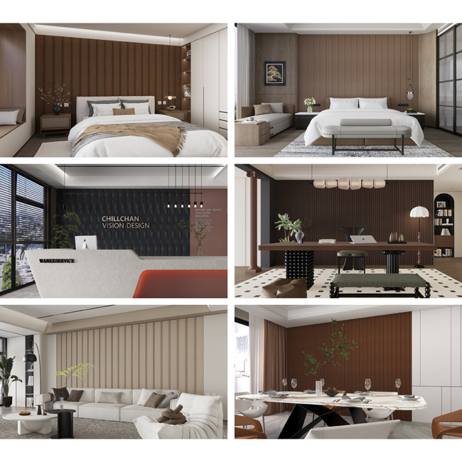 Waterproof Moisture-Proof Highly Customizable WPC Wall Panel for Interior Wall Decoration