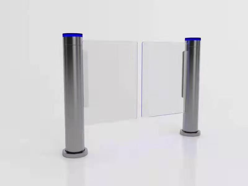 Automatic 168mm Cylindrical Swing Speed Gate Turnstile Rapid Access Door Security Barrier System