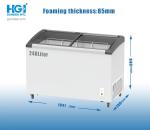 CCC Meat Display Deep Freezer 248 Liter Glass Top Ice Cream Freezer