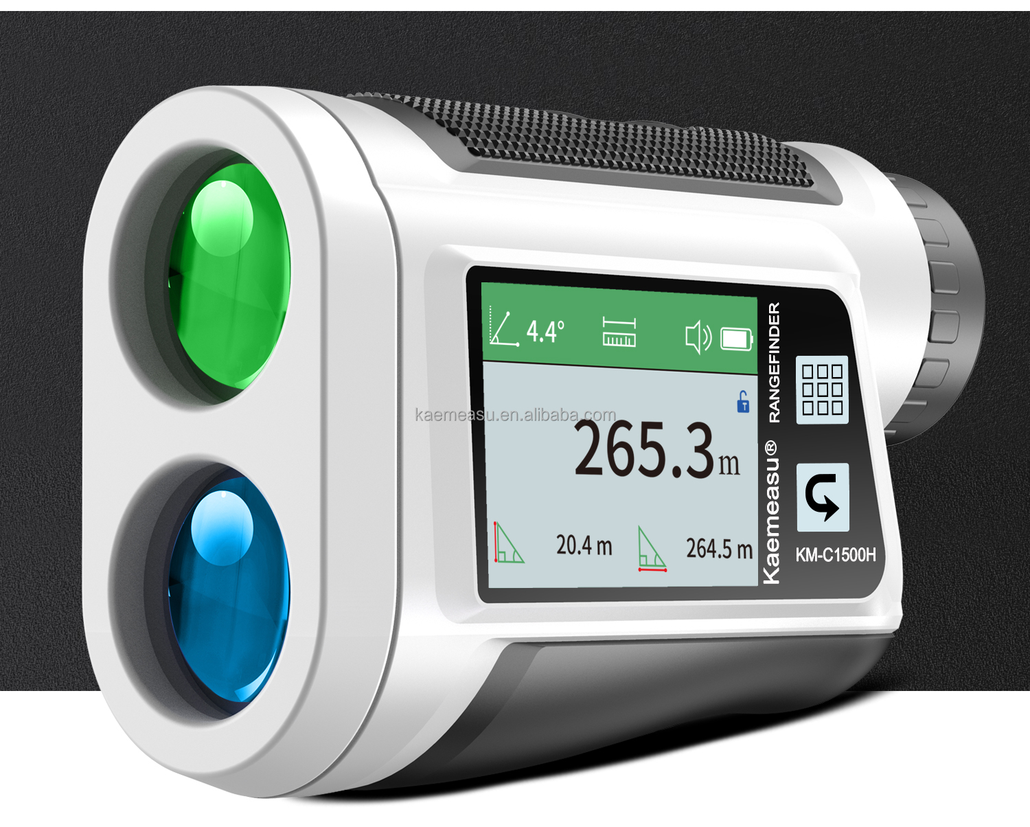 OEM 6x Rangefinder Laser Mounted Range Finder Golf Laser Range Finder Lithium Battery Rechargeable Touch Type Color Screen IP54