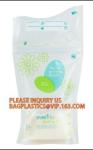 Custom Printing Food Grade Zipper Seal Stand Up Pouch 8oz Leak Proof Breast Milk