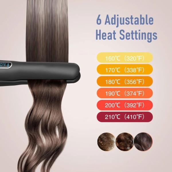 USB Cordless Hotel & Outdoor Use Multi-Temperature Fast Heating Portable Ionic Hair Straightener