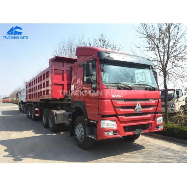 3 Axle 35m3 70 Tons Tipper Semi Trailer For Sand Limestone