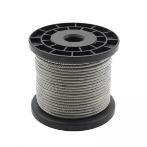 China 316 2.5mm Stainless Steel Wire Rope 1x7 Drawn Wire on sale